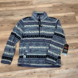 Billabong Patterned Half-Zip Fleece Pullover